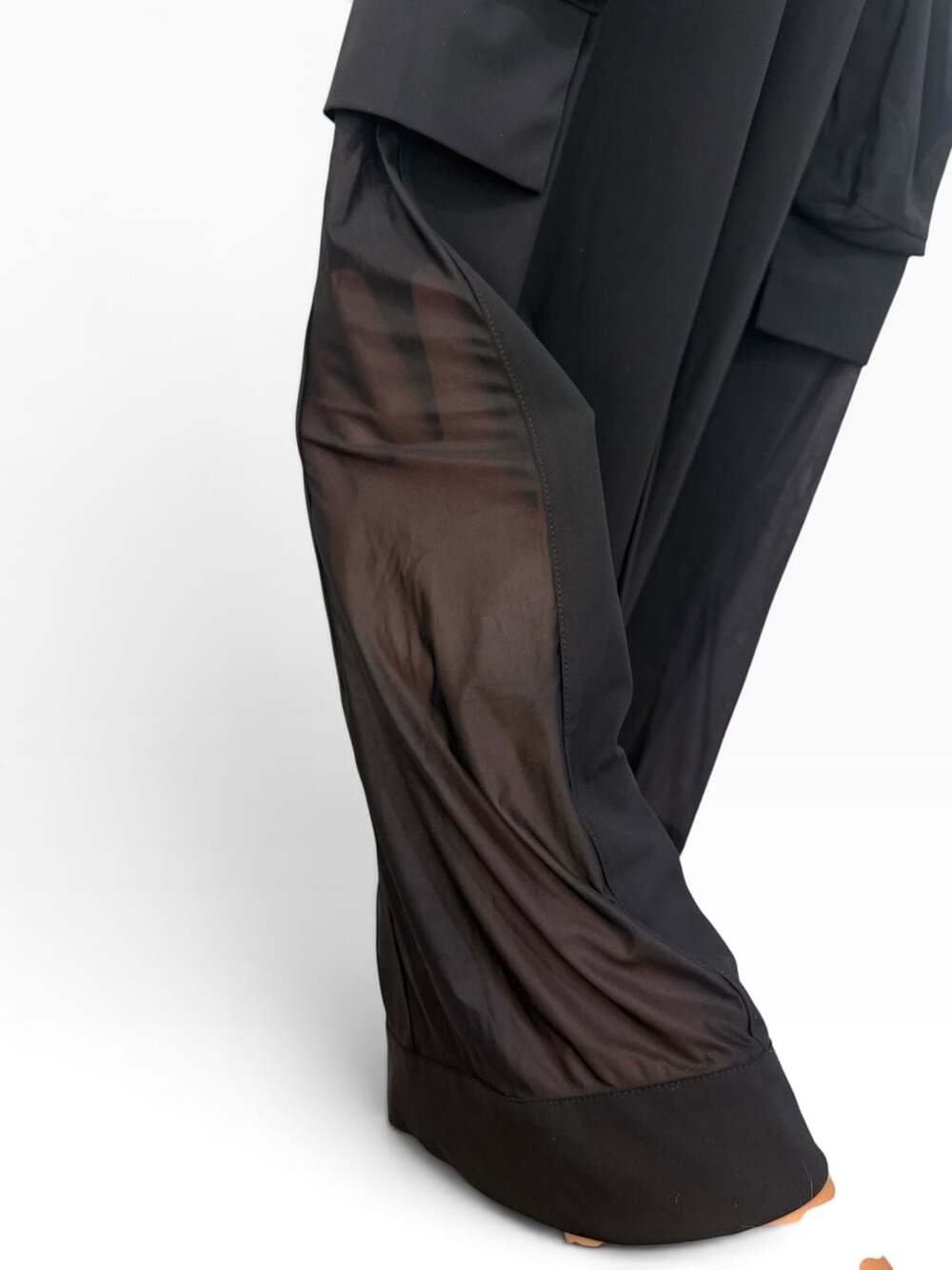 Ciacgynt Daring Flared Cargo Trousers Black - Picture 6 of 12